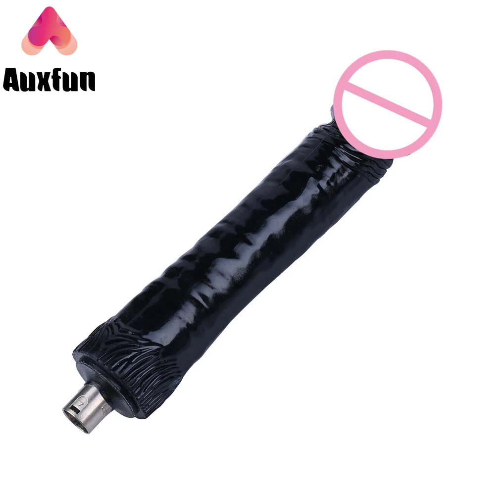 ملحقات آلة الجنس Auxfun 3XLR دسار أسود كبير مع موصل 3XLR، حجم مثالي 9.6 بوصة طول 5.5 بوصة مقاس