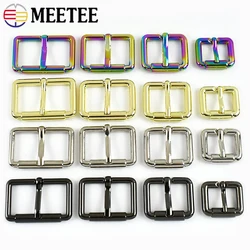 5/10P 13-38mm Metal Bag Buckles For Bags Strap Webbing Adjust Clasp Belt Pin Buckle Roller Leather Hook DIY Hardware Accessories