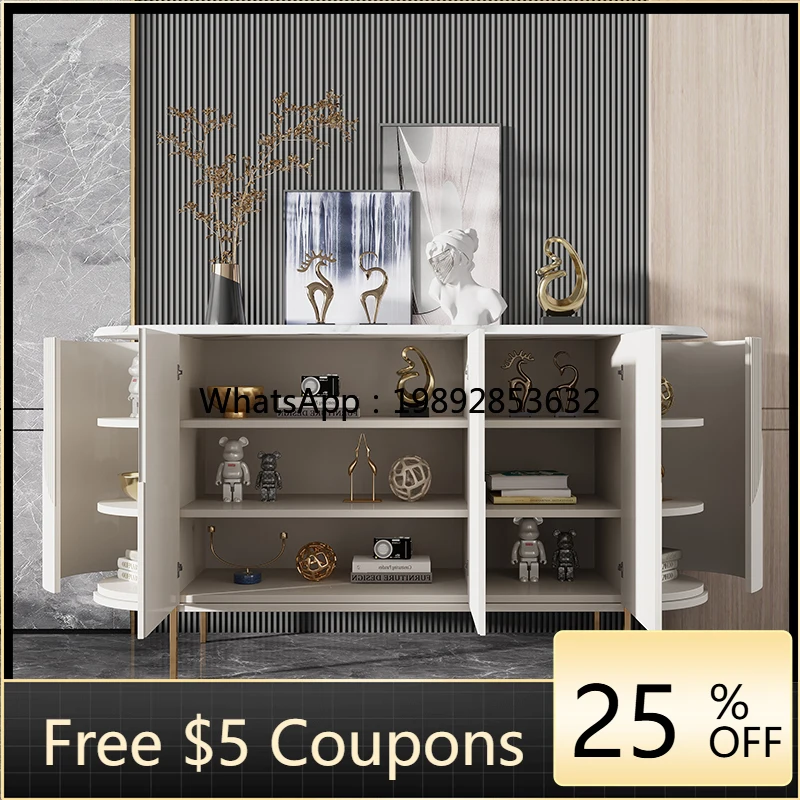1LYY Light Luxury Entryway Italian Style Entryway Shoe Modern Rock Slab Dining Side Living Room Bedroom Decorative Storage