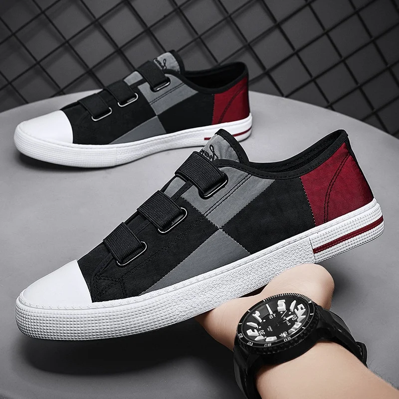 

Spring Summer Canvas Men's Shoes 2025 New Trendy Sports Casual Low Rubber Sole Flat Shoes Breathable Old Beijing Cloth Shoes