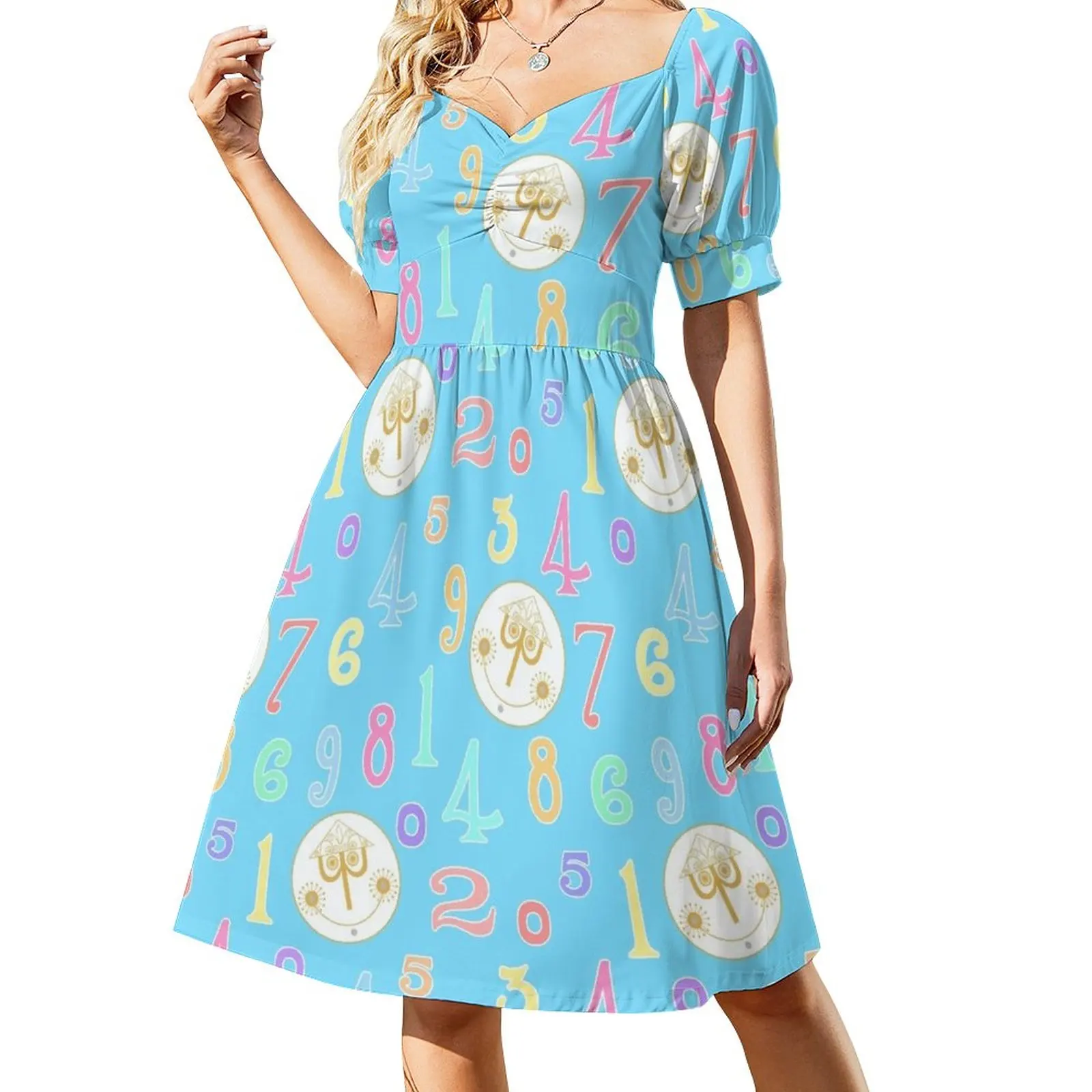 

Small World Numbers Blue Dress dress summer womans clothing