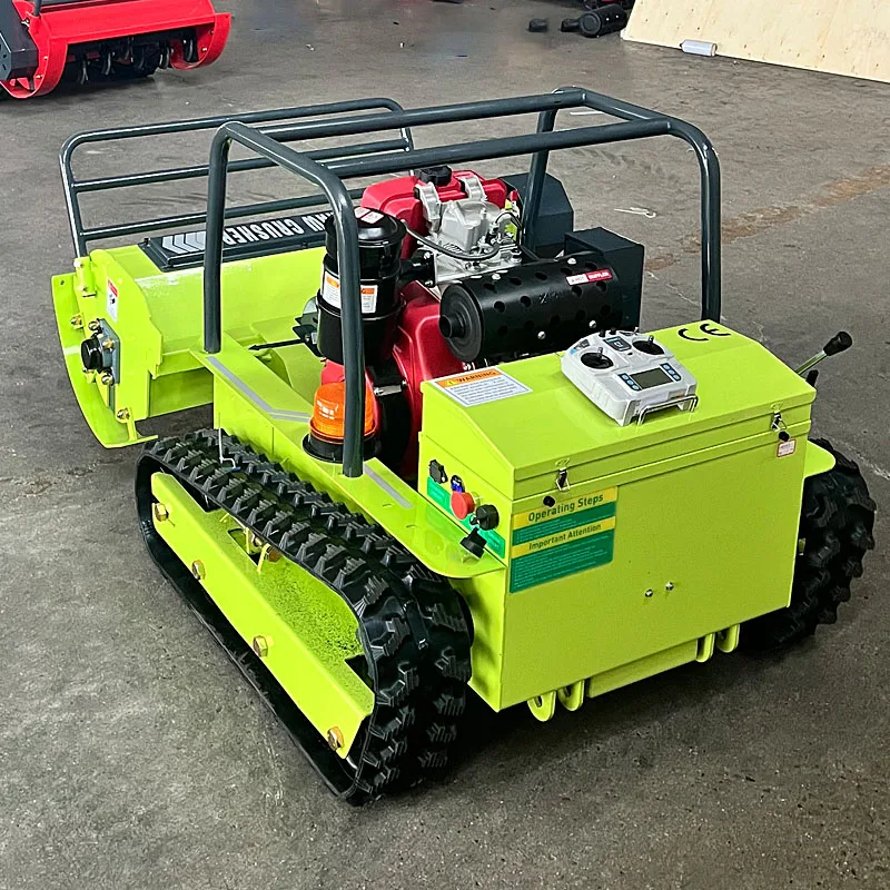 Customizable intelligent remote-controlled self-propelled lawnmower, tracked farm all-terrain lawnmower, industrial grade