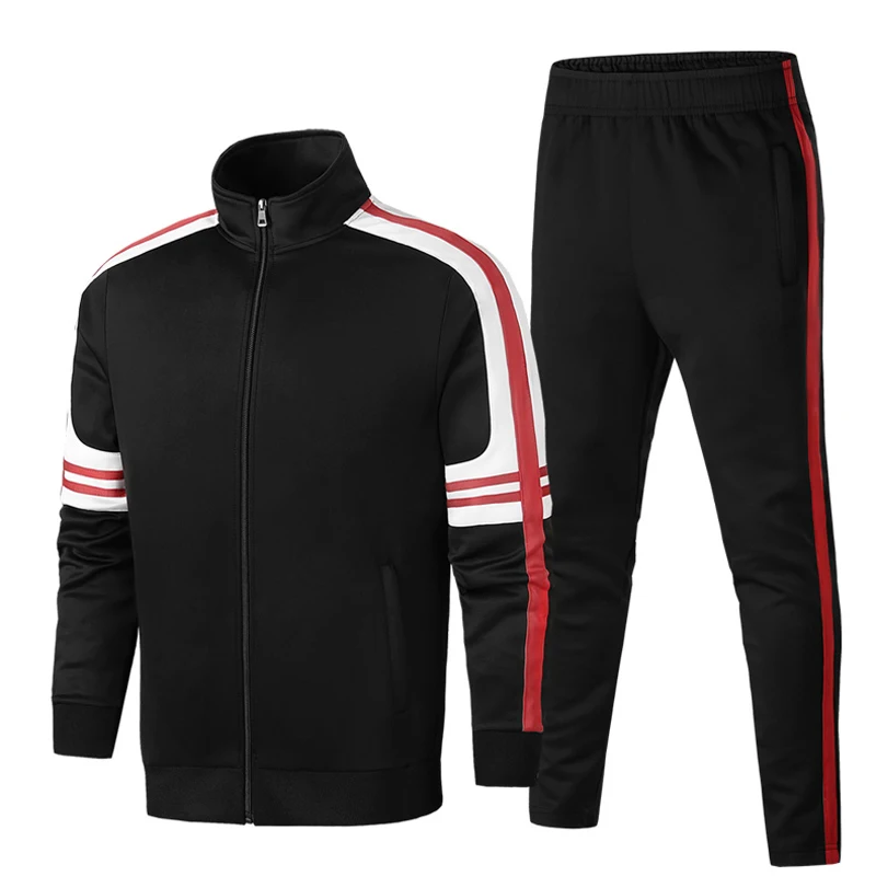 Männer Trainingsanzug Sportswear Sets 2 Stück Sweatsuit Jacke + Hosen Neue Männliche Frühling Herbst Jogging Anzug Mode Kleidung Asiatische Größe