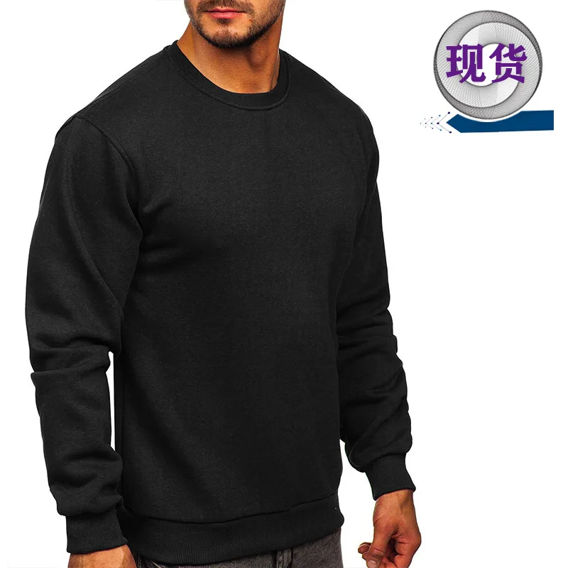 

2023 New Autumn/Winter Men's Long Sleeve Round Neck Sweater Pullover Sports Warmth Thickened Men's Sweater Men Clothes Pullover