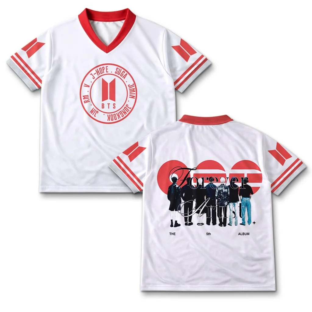 BTS “Forever Arirang” 2026 Jersey 3D T-shirt Men's and Women's fan gifts Breathable and comfortable Loose Y2K  shirt
