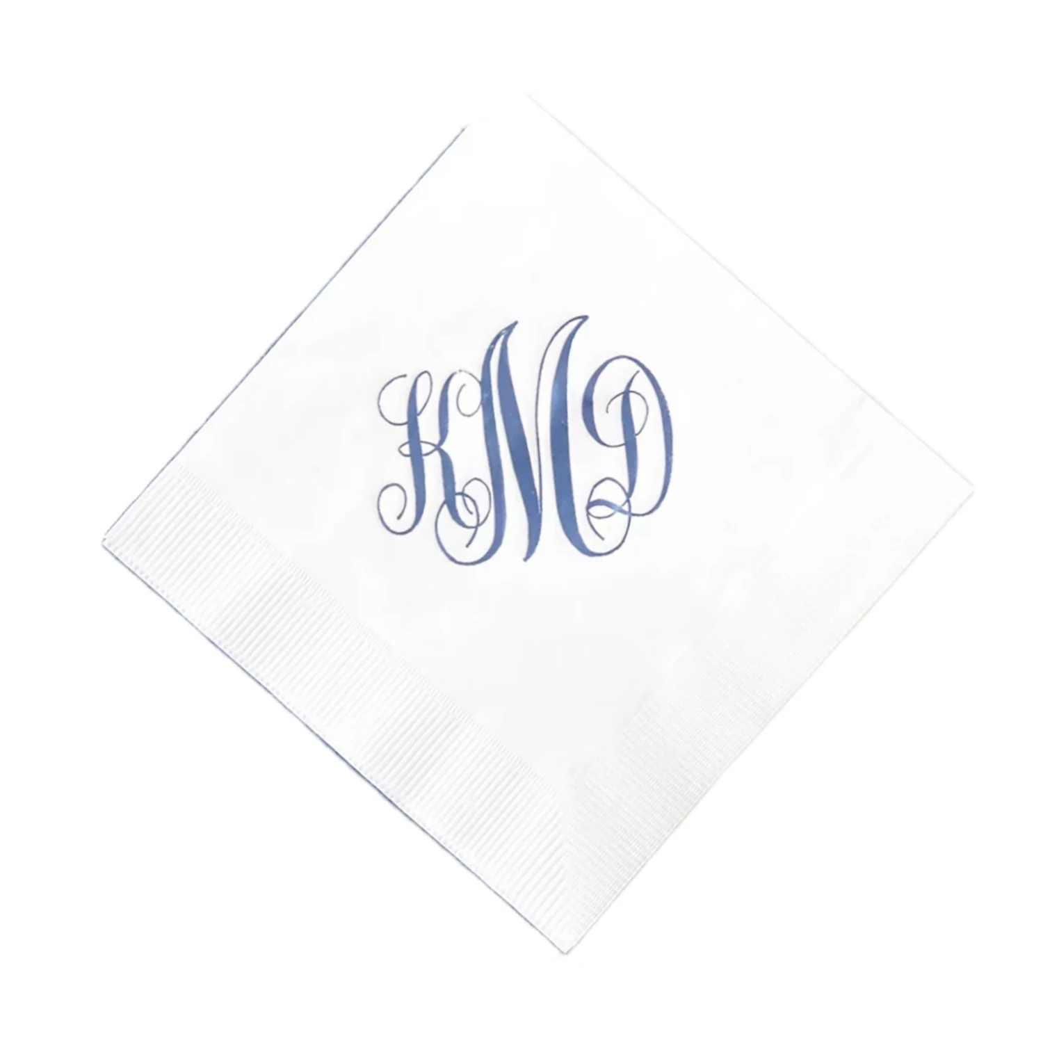 Monograma romántico - Servilletas con monograma personalizado - Servilleta de cóctel, Servilleta estampada con papel de aluminio, Decoración de fiesta, Regalo de azafata, Bar Na