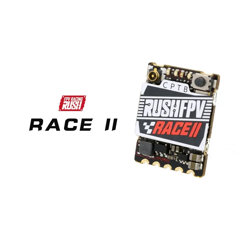 

RUSHFPV RUSH TANK RACE2 RACE II 5,8G 48CH PitMode 25 МВт 100 МВт 200 МВт Макс. регулируемый SmartAudio VTX 20X15 мм для гоночных дронов FPV