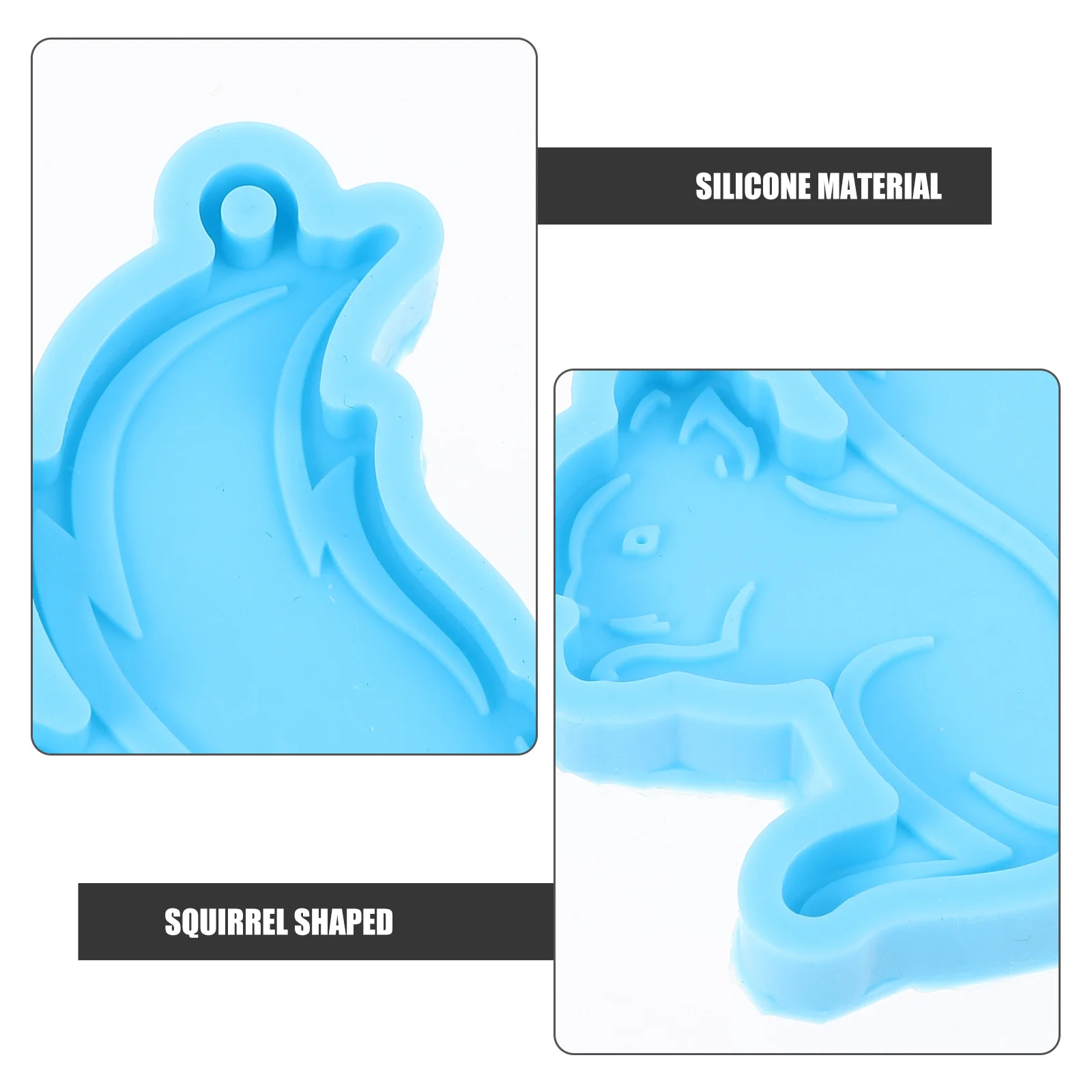 

Подвеска в виде белки, силиконовая форма для ключей, антипригарная гибкая форма для литья из смолы «сделай сам», для изготовления ювелирных изделий, формы в форме белки