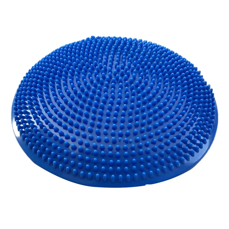 Yoga Balls Massage Pad Inflatable Balance Cushion Disc Mat Fitness Exercise Training Ball Rehabilitation Pad Blue