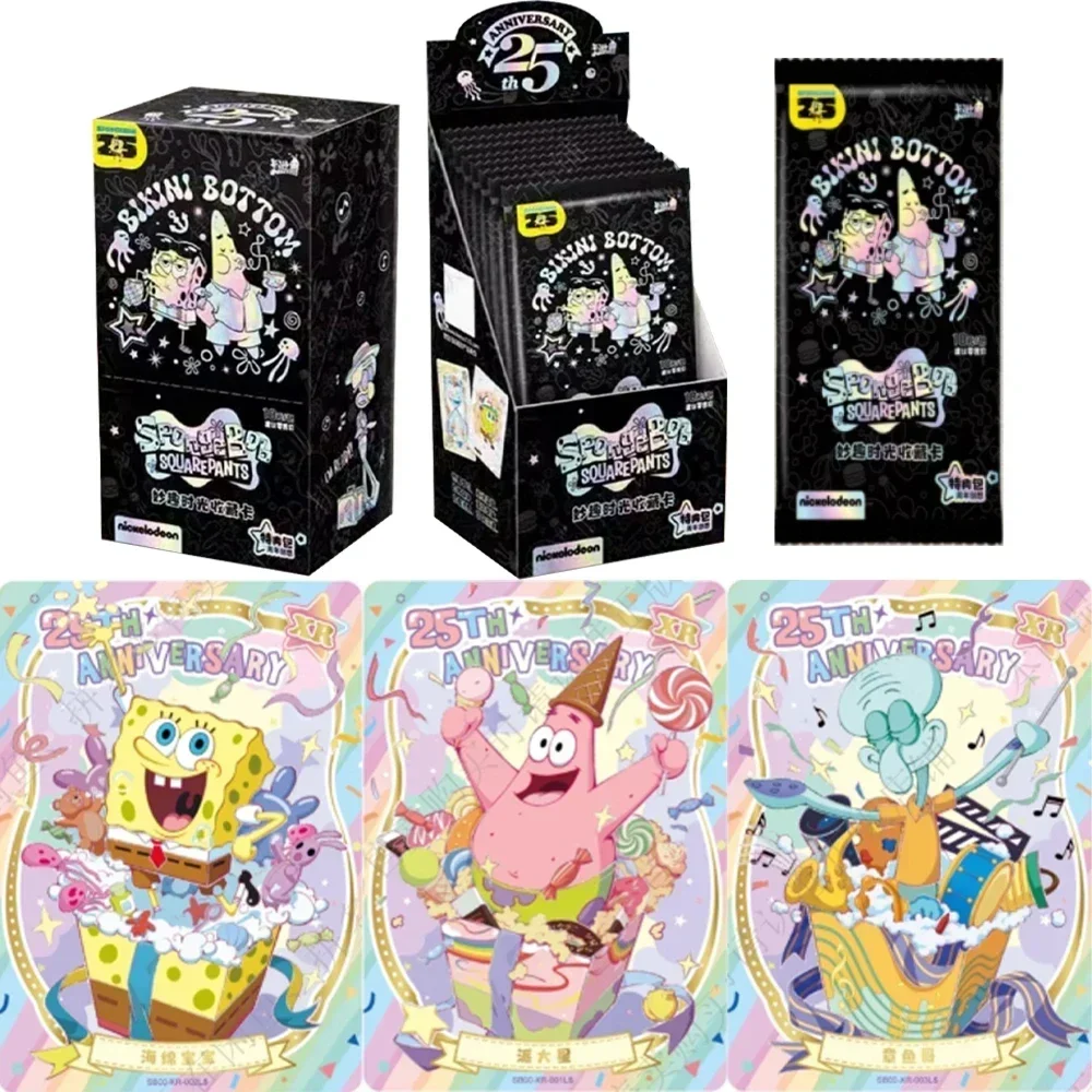 KAYOU Genuine SpongeBob SquarePants Card Fun Time Special Package Bikini  Bottom 25th Anniversary Collection Card Toys Gifts - AliExpress 26