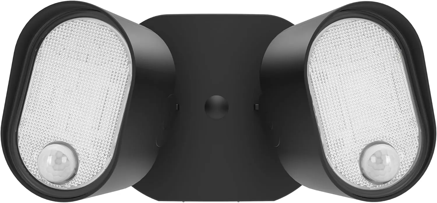 

Светодиодные прожекторы 35 Вт 4000 лм с датчиком движения, уличное освещение от заката до рассвета, IP65 водонепроницаемые, для гаража, патио, двора (2 шт.)