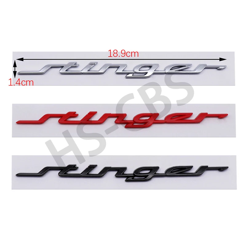 3D ABS Stinger Car Rear Trunk Emblem Fender Decal Car Stickers For Kia Stinger Badge GT Line K2 K3 K4 K5 Sportage R Accessories