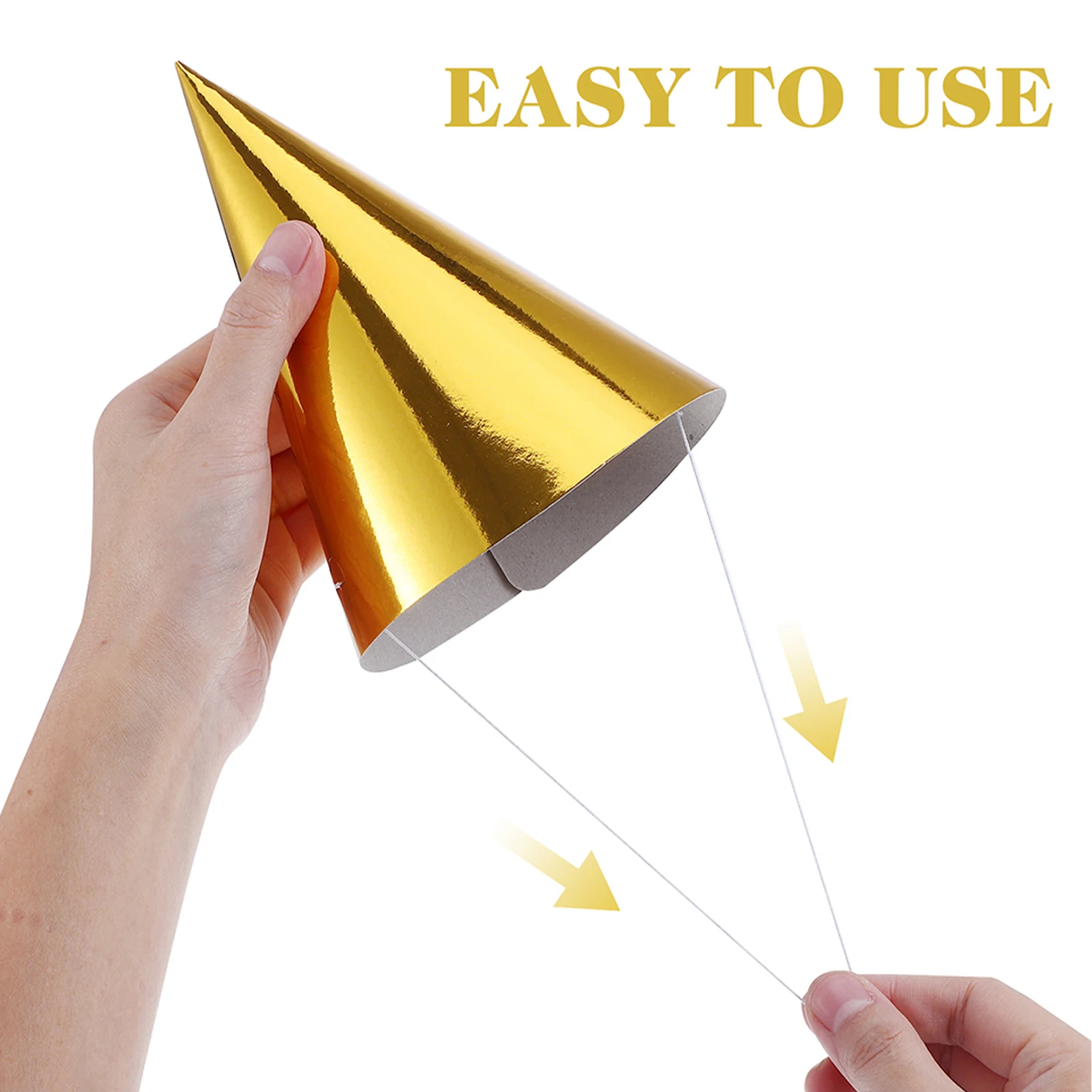 

30Pcs Colorful Party Hats Glitter Cone Birthday Caps for Children Adults Holiday Party Wedding New Year Celebration