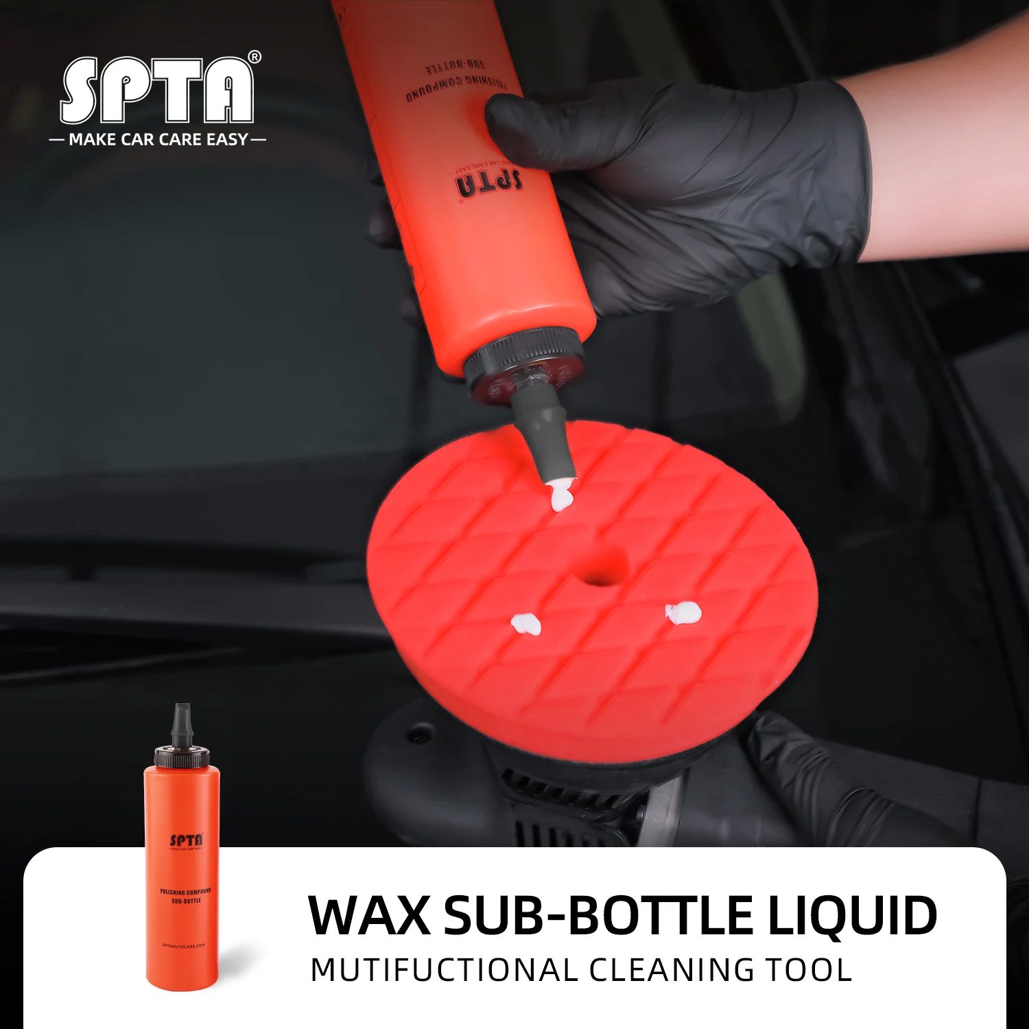 

1Pcs SPTA NEW 400ml Polishing Compound Water Cylindrical Sub-Bottle Chemical Slip For Qd Liquid Car Detailing Tool