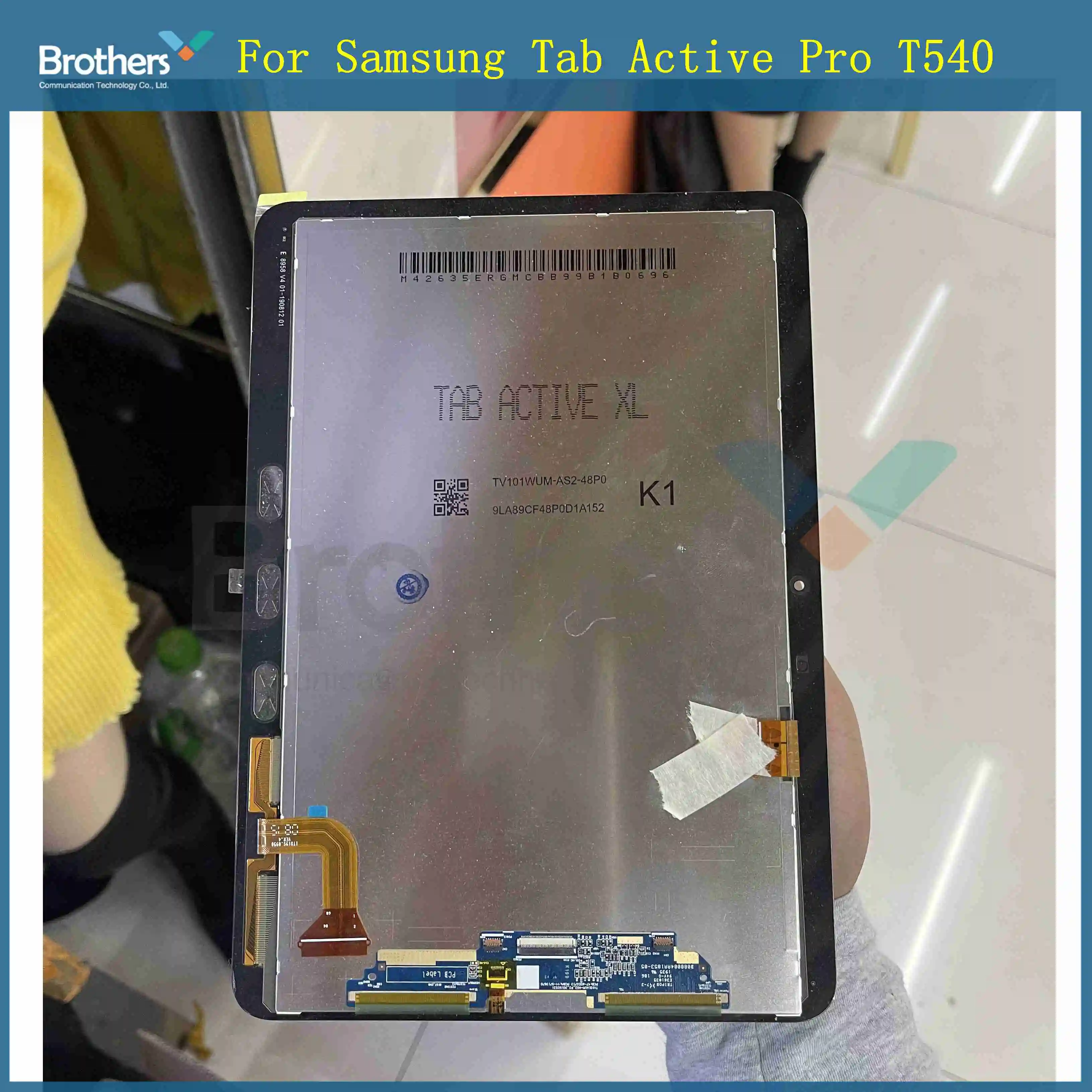 Pantalla LCD Táctil de Repuesto con Digitalizador para Samsung Galaxy Tab Active Pro SM-T540 Wi-Fi SM-T545 SM-T547 LTE