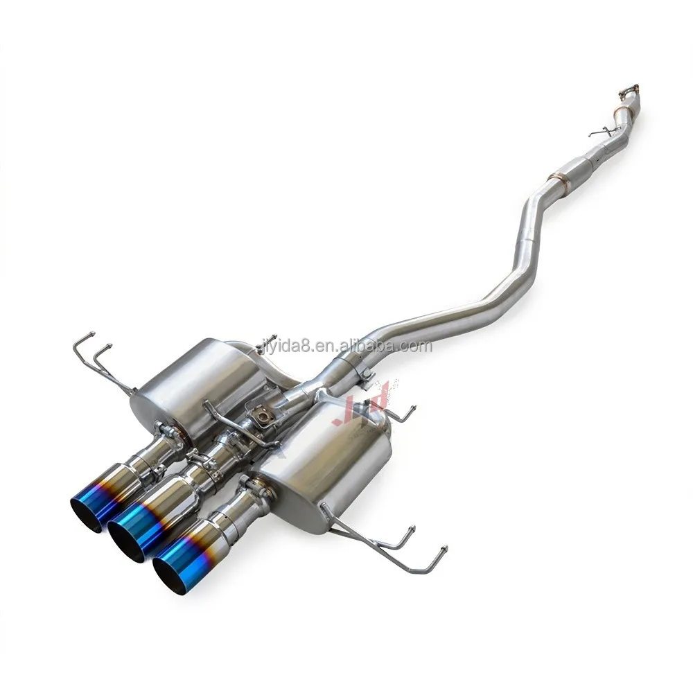 forFor Three Honda Civic TYPE R 2.0T FL5 FK8 with Valve Type cat Back High-performance Exhaust System Exhaust Pipe Valve Control