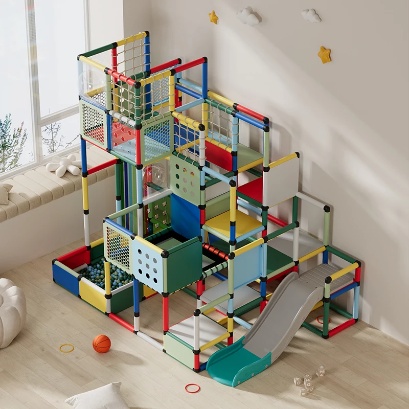 Plastic Indoor Eco-Friendly Kids Balance Training Multi-Functional Children's Climbing Frame for School Use