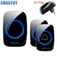 New Home Welcome Doorbell  Intelligent Wireless Doorbell Waterproof 300M Remote EU AU UK US Plug 433mhz smart Door Bell Chime