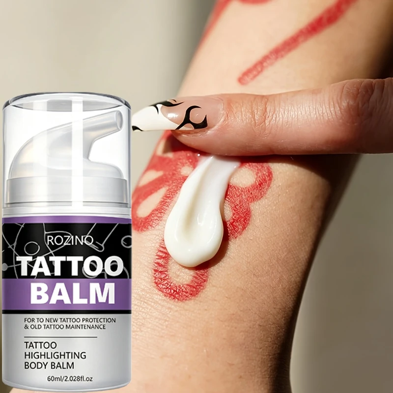Tattoo Pre-And Post-Care Cream, a Post-Tattoo Care Cream Containing Natural Vitamin E and Coconut Oil, Deeply Moisturizes and Protects the Skin While Preserving Color, Suitable for New Tattoos and Post-Tattoo Care, Gentle and Glossy Formula for Daily Use