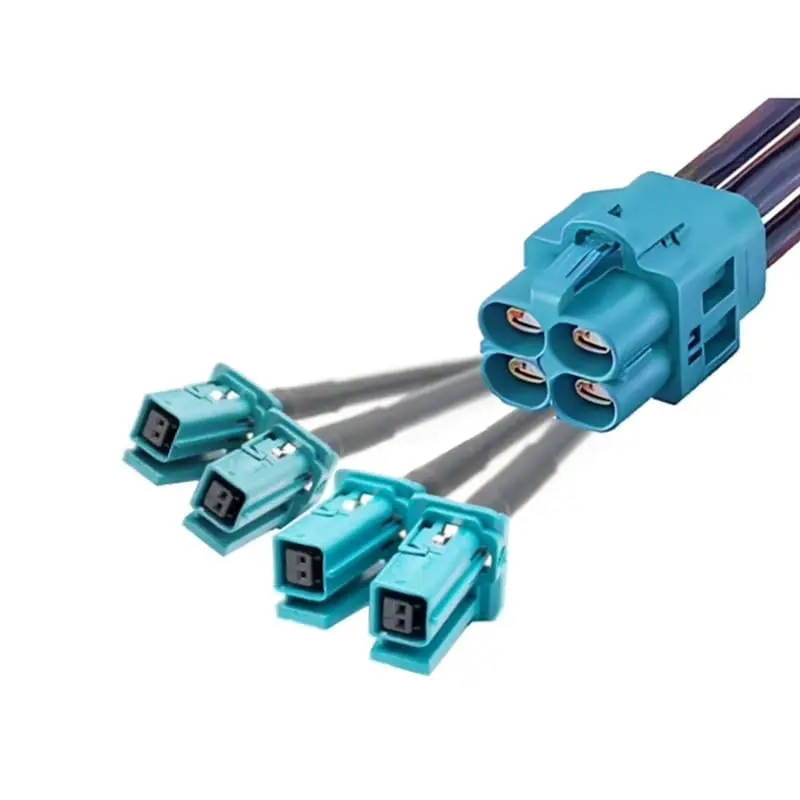 H-MTD Female Harness Connector E6Z017-001Z to 2302510-9 for Automotive Ethernet 5M Cable Dacar647-4 Compatible
