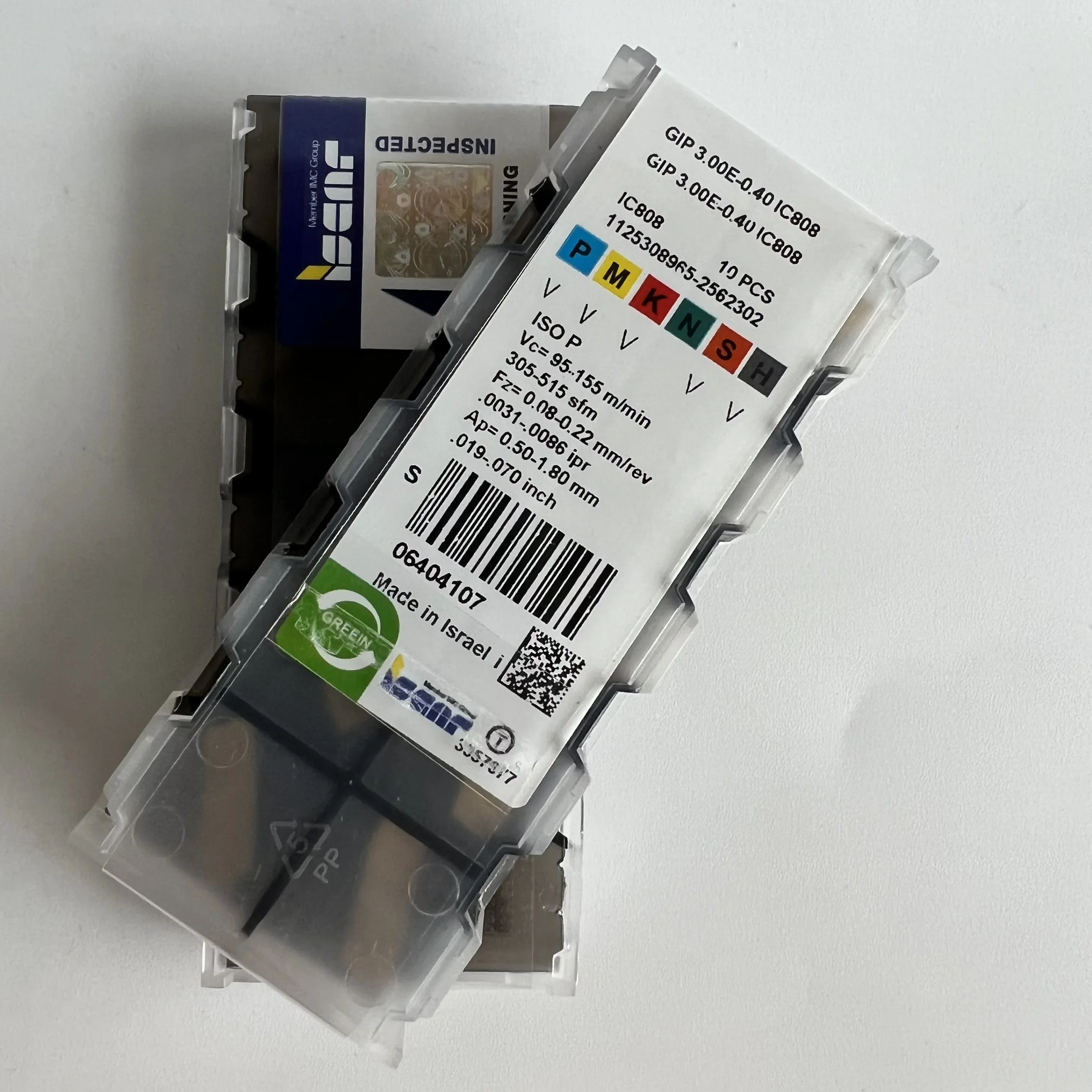 

GIP3.00E-0.40 IC807 Original CNC blade GIP3.00E-0.40 IC808