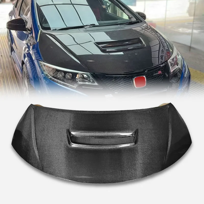 

For FK2 Civic Type R Front Hood - MU Design [Front Bonnet, Performance Hood]