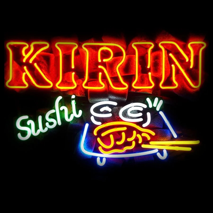 

Neon Sign Light Kiri Sushi Beer Club Iconic Sign Neon Acrylic Room Pub Decor Aesthetic Food Shop Neon Light Wall Lamps Man Cave