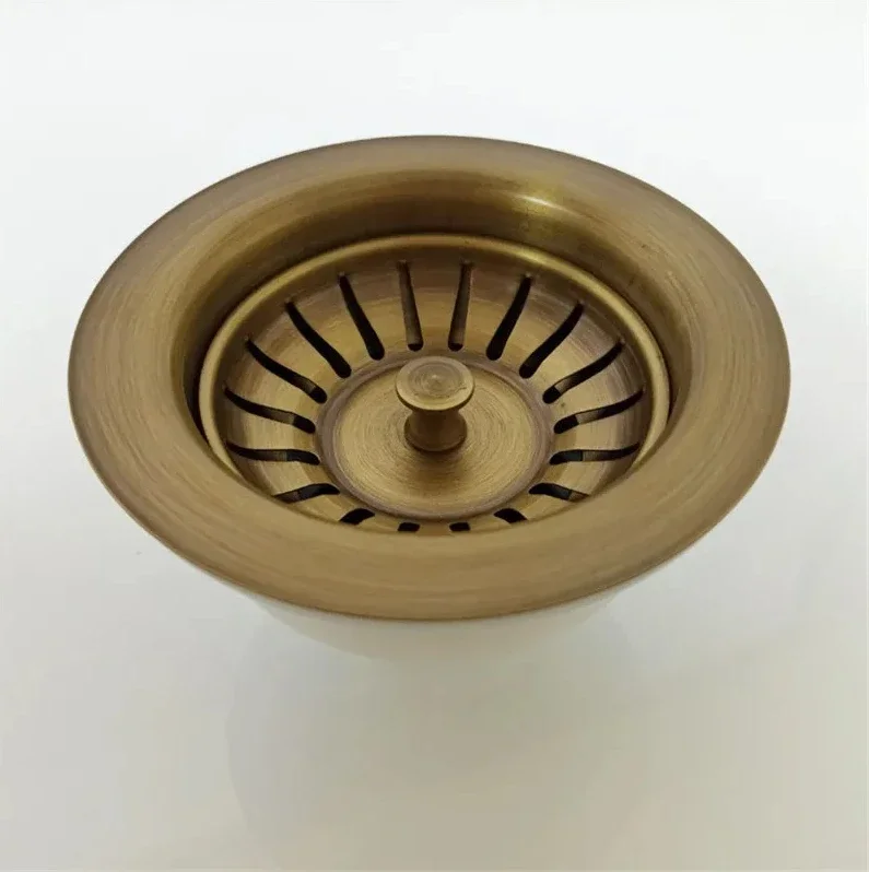 Kitchen Sink Drain 304 Stainless Steel Gold Finished high quality fashion pop-up antique antibrass finished