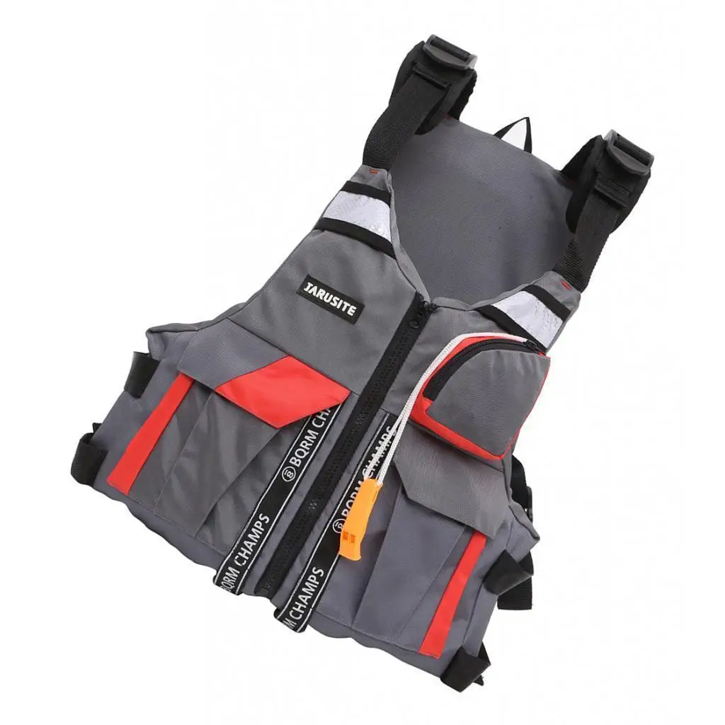 Polyester Unique And Functionality In Multi-Pocket Fishing Vest Adjustable Size Fishing Life Vest Type1