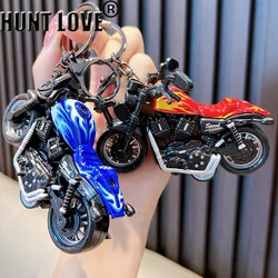 1Pcs Motor Keychain Toy Car Key Ring Simulation Power Motorcycle Model Key Chain Bag Charms Best Gift For Kids Women Men