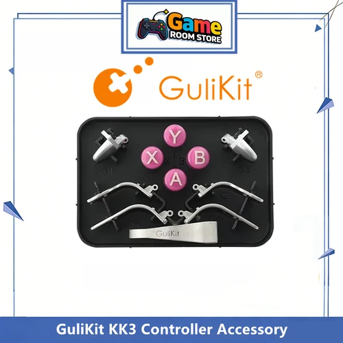 GuliKit-Paquete de accesorios para controlador KK3 con 6 paletas traseras, botón ABXY de diseño de 4 piezas, extractor de 1 tecla para GuliKit KK3 Max KK3 Pro