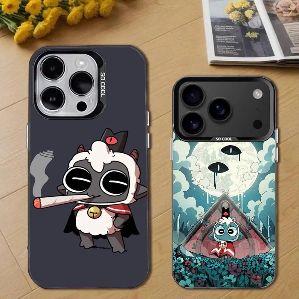 

Game Cult Of The L-Lamb Phone Case For iPhone 17,16,15,14,13,12,11,Pro,Max,Plus,E,Air,Mini Black Tpu Cover