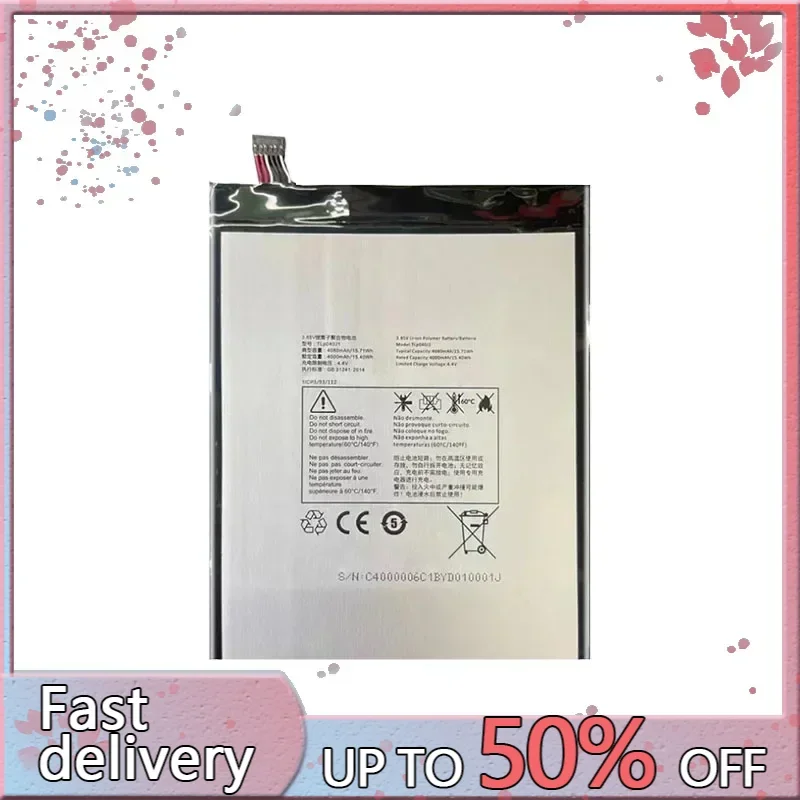 4080mAh Battery TLp040K7 TLp040J1 For Alcatel A30 Tablet 4G LTE 9024W 8.0