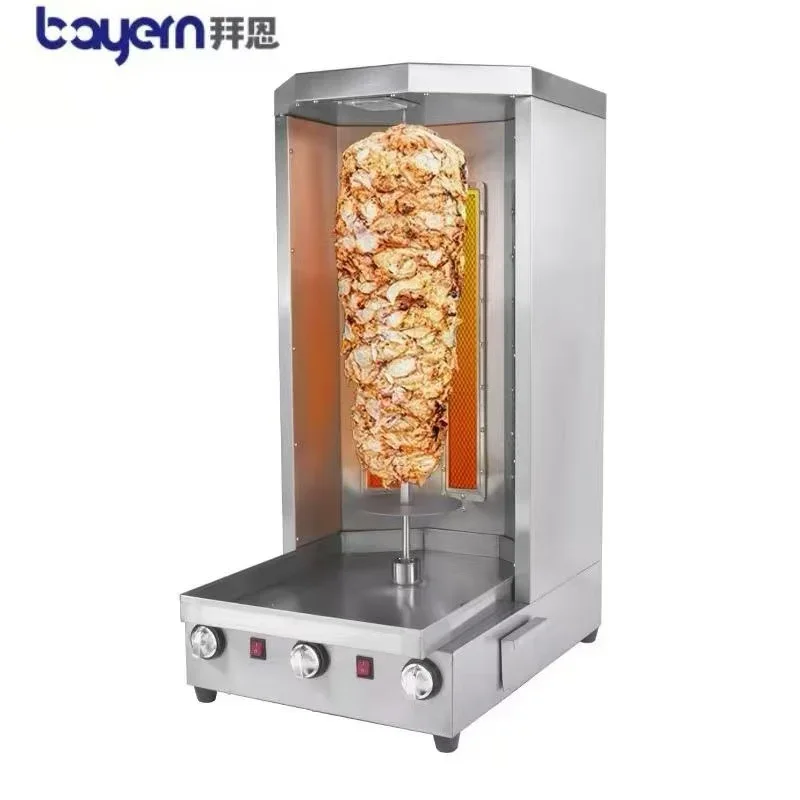 Automatic rotation  Electric  Doner Kebab Machine commercial Shawarma for restaurant1 2 3 4 5 Burner Turkish barbecue machine