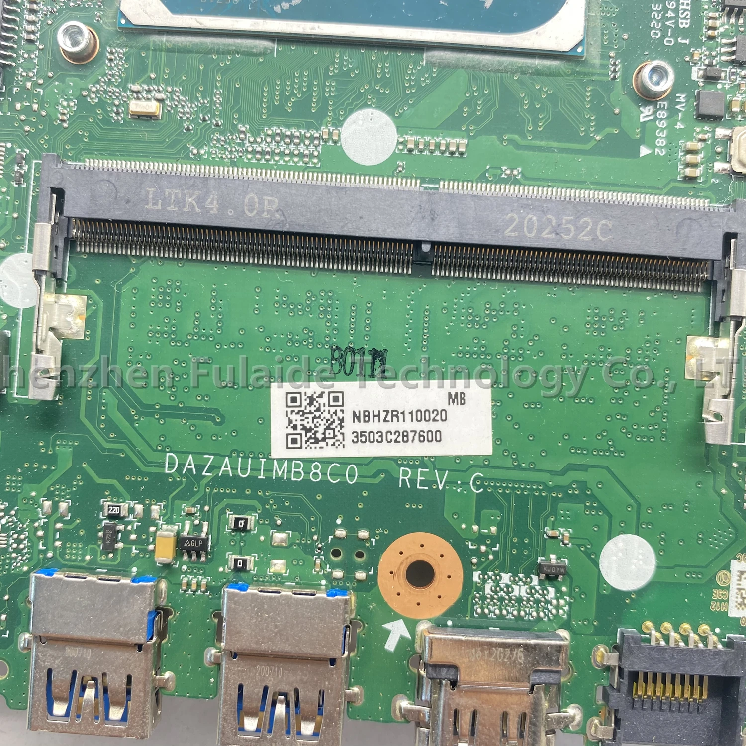 DAZAUIMB8C0 REV:C For Acer Aspire A515-55 A315-57 Laptop Motherboard I5-1035G4 I7-1065G7 CPU MX330 2GB GPU 4GB-RAM NB.HZR11.002