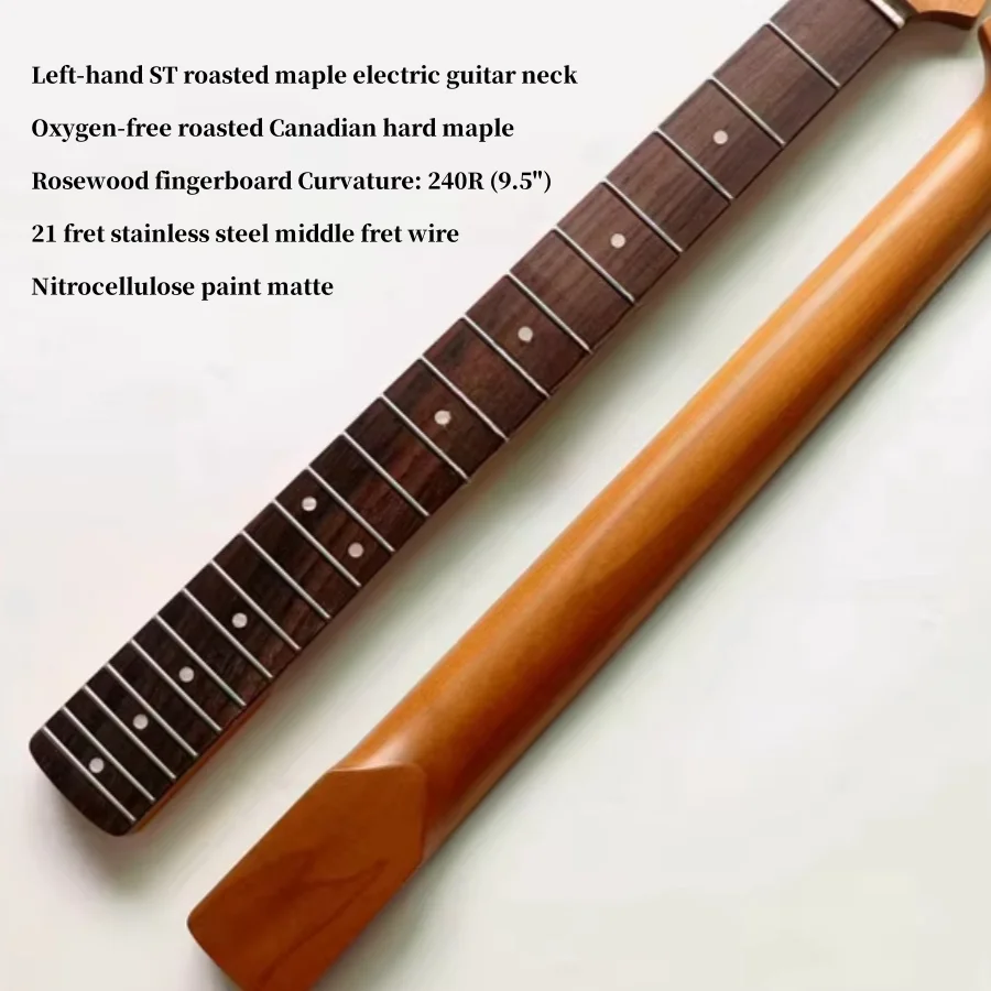 Backhand Vintage anaerobic bake Canadian Hard Roasted Maple electric guitar neck Rosewood Fingerboard Tail Adjustment 21st Fret