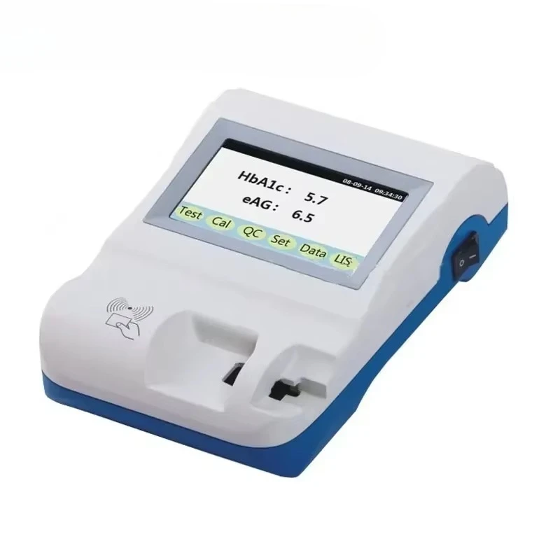 WMWMNU Portable HbA1c Analyzer Auto Glycated Hemoglobin Testing Device Laboratory Instrument