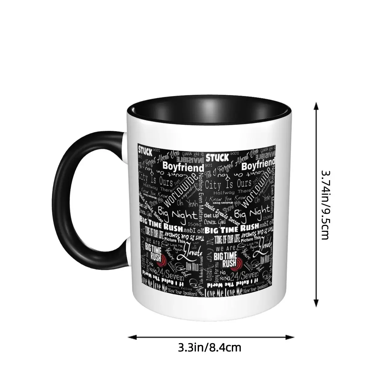 Big Time Rush Band Mug Funny Ceramic Coffee Cups Tea Mugs Milk Cup Drinkware Gift for Woman Man
