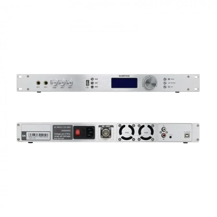 2025 Premium Products 50W PLL FM Transmitter 87-108MHz for Radio Broadcasting RDS Digital Partition Timing Task T50R