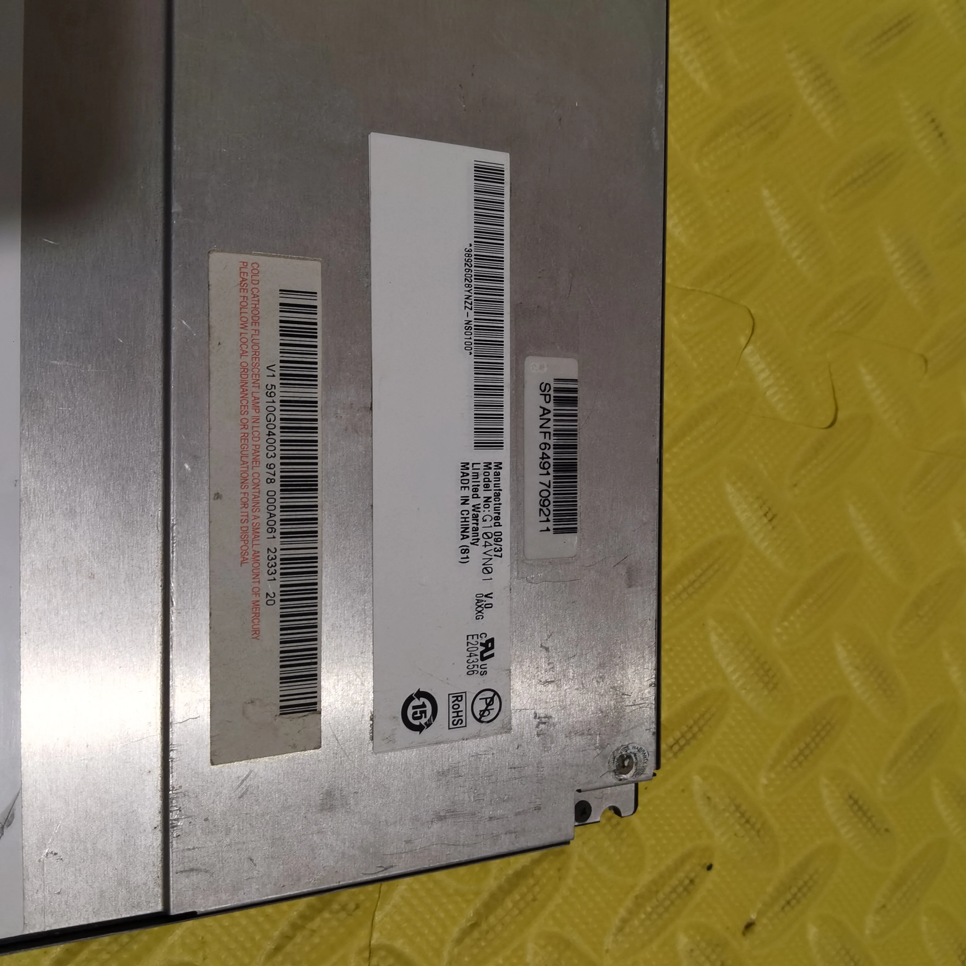 Original 10.4 ''Zoll G104VN01 V.0 LCD Screen Display Panel