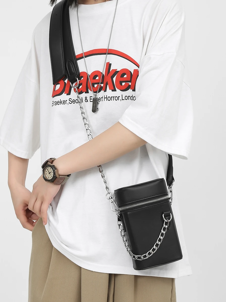 Messenger Bag Ins Fashion Brand Mobile Phone Bag Couple Bag Personality Box Bag Simple Small Bag Shoulder Bag