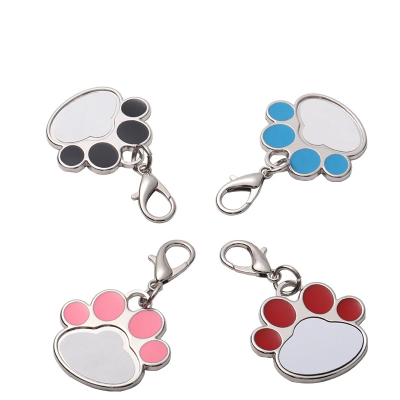 

5PCS Blank Sublimation Pet ID Tag Cat Dog Puppy Customized Name Collar Tags Identity Card Pendant Accessories for Heat Transfer