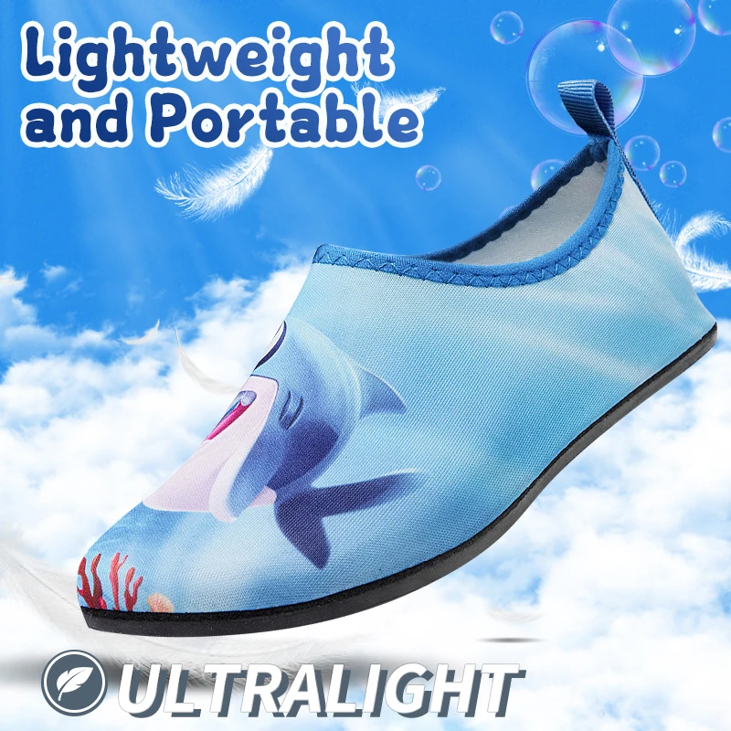 Kinder Wasser Strand Schuhe Schwimmen Barfuß Mädchen Schnell Trocknende Aqua Schuhe Junge Farbe Licht Weiche Slipper Schnorcheln Schwimmen Socken – Detail 8