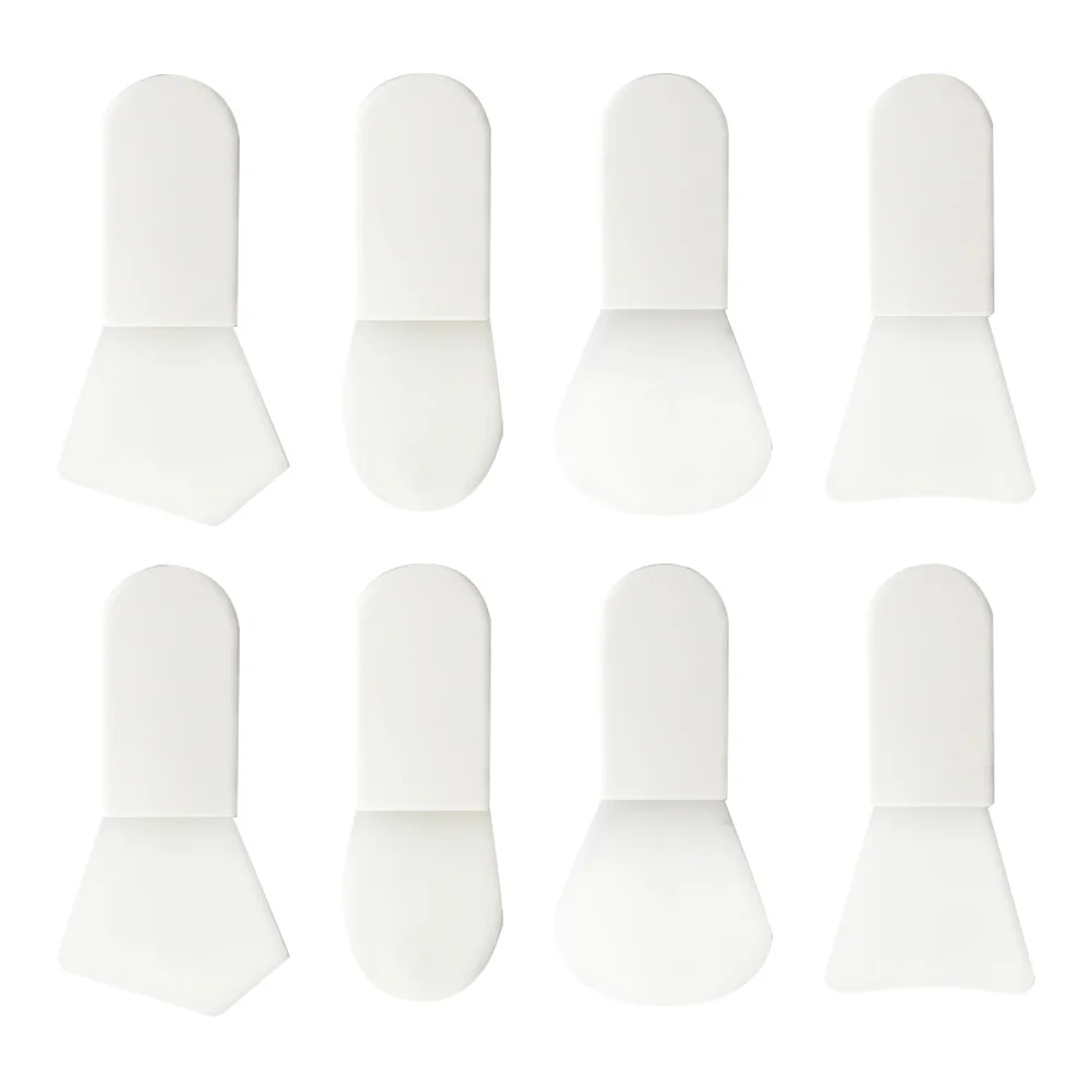 

8Pcs Mini Facial Mask Brushes Short Handle Silicone Mudpack Brush Set for Facial Cleansing Home Beauty Center Essential Tool