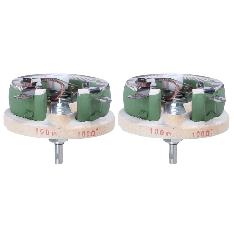 

2X 100 Watt 100 Ohm Ceramic Disk Rheostat Variable Resistor