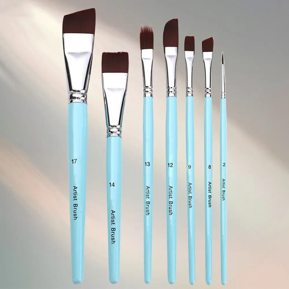 Peinture corporelle pour le visage, ensemble de pinceaux multifonctionnels avec manche en bois, brosse en Nylon, stylo d'art pour dessin Portable