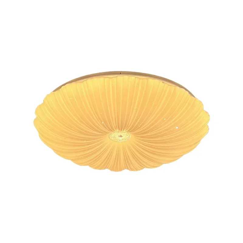 Cream wind shell bedroom full spectrum ceiling light simple modern cookie living room lamp