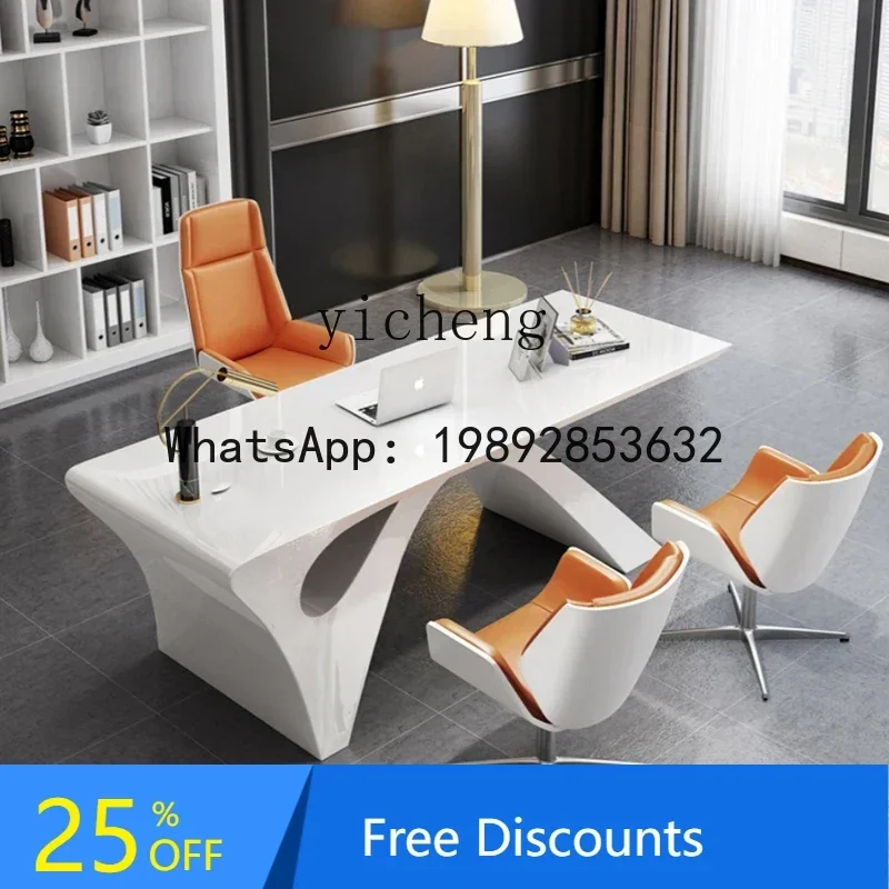 

BB Paint Boss Desk Medical Beauty Consulting Beauty Salon Desk Simple Modern Table and Chair