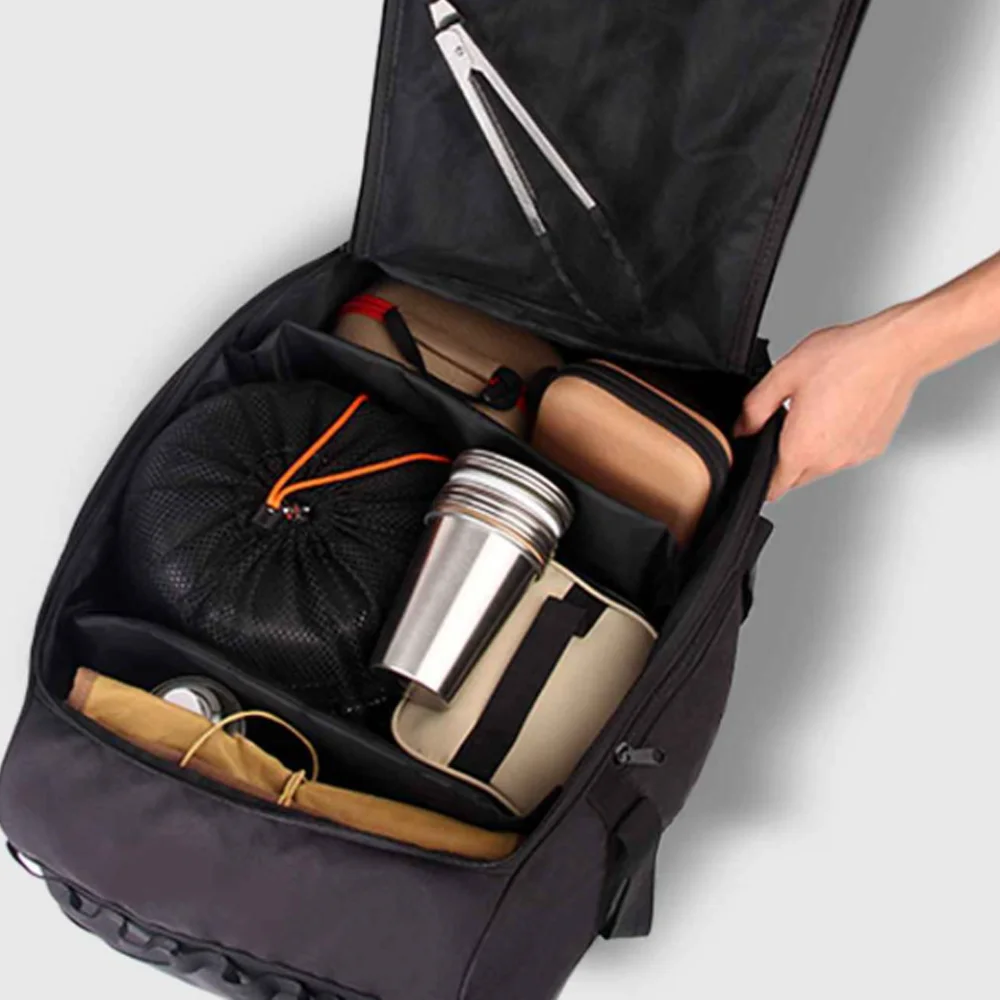 Camping ausrüstung lagerung Tasche Armlehne Organizer Tragbare 600D Oxford Camping Stuhl Armlehne Lagerung Tasche Für Strand Angeln