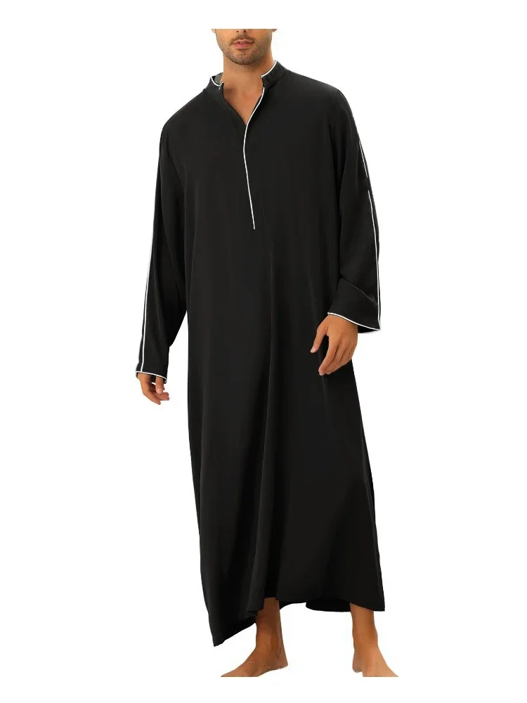 Islam Muslim Men Clothing Jubba Thobe Abaya Homme Musulman Caftan Islamic Robes Pakistan Saudi Arabia Djellaba Eid Fashion Dress